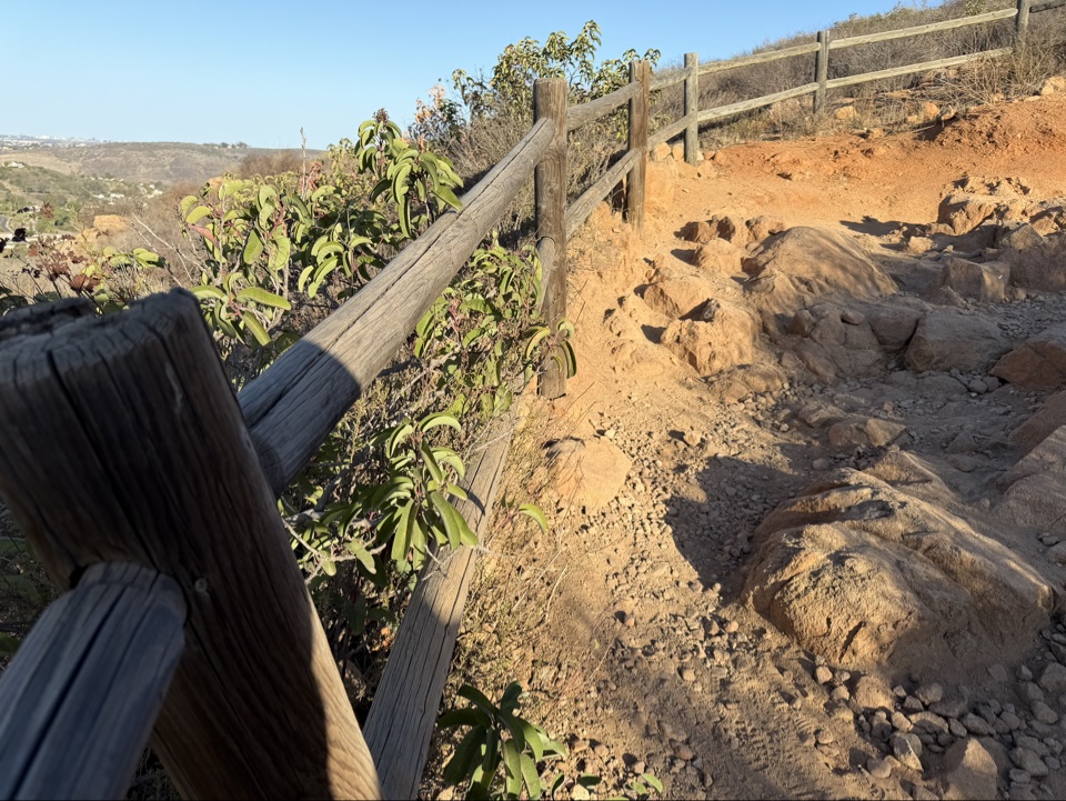 Rocky switchbacks on the Cowles Mountain trail